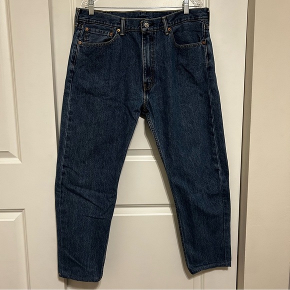 Levi’s Jeans Mens 38x30 Blue 505 Regular Fit Straight Medium Wash Denim (2013) - Picture 2 of 14